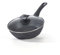 HOUSZY Deep Frying Pan with Lid-24cm–Granite Nonstick Frying pan, Oven Safe, Non-Toxic, Induction Base, Deep Dish Fry Pan with Glass Lid & Stay-Cool Handle for All Hobs