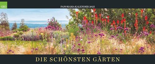 GEO - Panorama: Die schönsten Gärten 2025 Wandkalender – atemberaubenden Gartenlandschaften, extra breit 120x50 cm, mit exquisiten Gartenfotografien