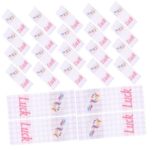Operitacx 100St Stoffetikett Schuhetikett handgemachte Kleidungsetikett mit Prägung Etiketten Tiara DIY-Handwerk Handwerk-Tag Weben Gewebtes Etikett Kunsthandwerk Schuhmarke schmücken