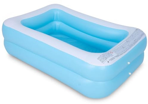 Aufblasbares Planschbecken,120X88cm Swimmingpool,Schwimmbecken,Aufblasbare Pool,Planschbecken,Aufblasbarer Pool,Aufblasbarer Kinderpool,Babypool,Tragbare Badewanne,Kinder Planschbecken