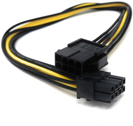 DRUT 1pcs. 30cm 8 PIN Male to 8 PIN Female PCI Express PCIE Power Graphics Card Extension Cable