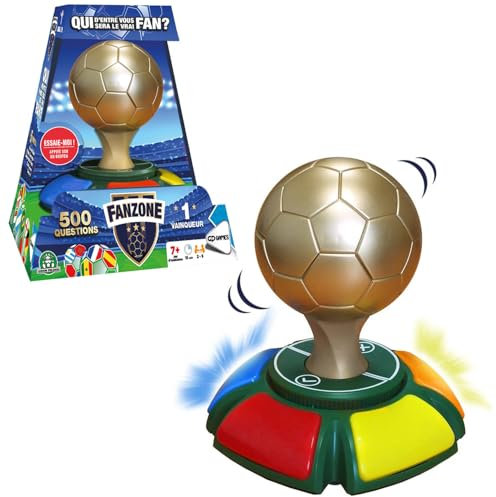 Fanzone, Spielerisches und lustiges Spiel, 500 Fragen zum Fußball, 2 bis 5 Spieler, für Kinder ab 7 Jahren, FAE00