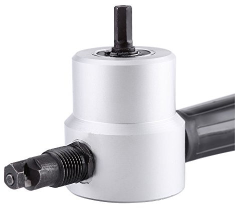 Double Head Sheet Metal Cutter Electric Nibbler Drill Attachment Cutting Tool Kit Metal Cutter