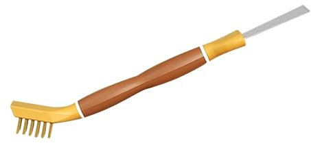 GLSTOY Küchenschrubber Mit Schaber Multifunktionale Reinigungsbürste Für Gasherd Badewanne Und Ecken Rutschfester Griff Für Gründliche Reinigung Und Einfache Handhabung