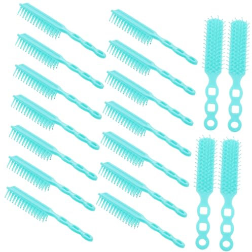 Générique 30 Pièces peigne de massage des cheveux produits capillaires Laque pour les cheveux peignes bonnet démêler bouclé en plastique de soin du cuir chevelu abdos Sky-blue