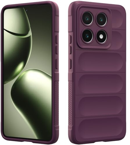 Custodia Compatibile con Xiaomi 14T 5G, Silicone Custodia per Tutto il Corpo, Copertura Antiurto con Fotocamera Protettivo, Cover Morbida al Tatto - Viola Scuro