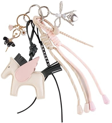 Georgie Porgy Taschenanhänger Schlüsselanhänger Handtaschen Zubehör für Damen Bag Charm Schultasche Rucksack Sporttasche Cute Keychain Geschenke für Mädchen