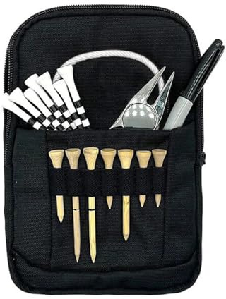 Golf Tee Pouch Bag,Zipper Ball Bag,Golf Accessory Golfballhalter Clip Golfbälle Tees Taschen Teebeutel Utility Für Tackle Set
