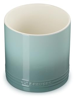 Le Creuset Stoneware Signature Utensil Crock, 2.7 qt., Sea Salt