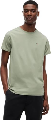 Tommy Jeans Herren TJM Xslim Jersey Tee Dm0Dm04411 S/S T-Shirt, Grün (Spring Olive), XXL