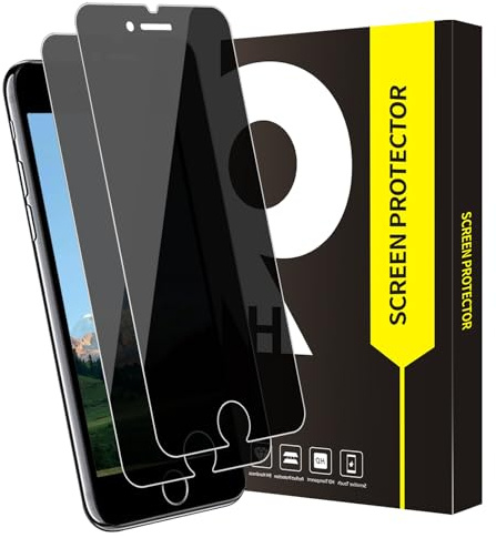 Bodyguard 2 Stück Schutzfolie für Panzerglas für iPhone 6/6s/7/8/SE 2020 Sichtschutz, 9H Härte Anti-Kratzer Ohne Luftblasen iPhone 8 Blickschutzfolie, 2.5D Edge Anti-Spy Privacy iPhone 6s Schutzglas