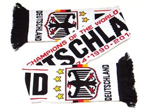 Generisch Deutschland Schal WM Schal Fanschal, Weiß | WM Schal zur Fußball Weltmeisterschaft