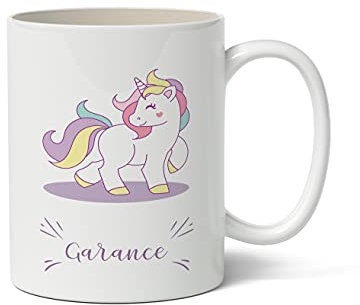 C32 Mug à personnaliser Licorne - tasse à café - cadeau personnalisé - prénom - cadeau anniversaire