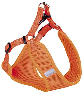 Nobby Geschirr Mesh Reflect, neon orange B: 10mm, L: 28-33cm + 32cm, 1 Stück