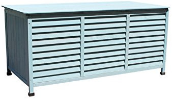 Leco 33900121 Kissenbox Vintage, 330 L, Mintze, Breite 130 cm, Tiefe 64 cm, Höhe 60 cm
