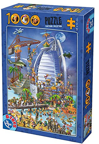 D-Toys Puzzle 1000 Teile Cartoon Collection Burj Al Arab