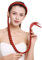 WIG ME UP - N1038-137 Haarteil Zopf an Haarreif geflochten super lang Tracht rot 95 cm