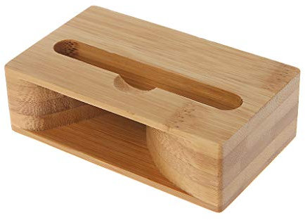 Runrain téléphone amplificateur de Son Universel en Bambou Housse de Support pour téléphone Portable Haut Parleur