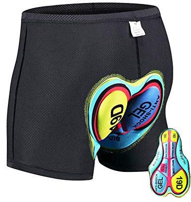 HTTOAR Professionelle Fahrradshorts mit Gel-Polsterung für Männer Atmungsaktive, hochwertige Mesh-Gewebe, Radlerhose mit Gel-Pad für Roadbike und MTB(Green, 2XL)