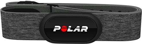 Polar H10, Sensore di Frequenza Cardiaca Toracico, Unisex, con Trasmissione Ant+ e Bluetooth, Memoria Interna, Impermeabile, Elastico Comodo e Stabile, Grigio, M-XXL, H10