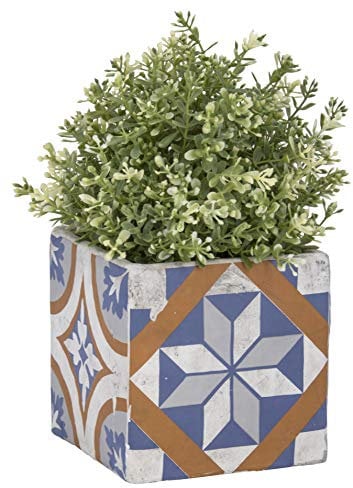 Esschert Design AC177 - Vaso da fiori per piastrelle portoghese, in cemento
