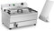 Royal Catering Friteuse À Beignets Churros Donuts RCBG-30STHB (30 l, 400 V, 9000 W, 60-200°C, Panier 247 x 451 x 149 mm, Élément Amovible, Tablette, Couvercle, Inox)