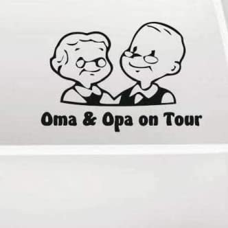 SUPERSTICKI Oma & Opa on Tour Rentner Ca 30 Wohnmobil Camper Wohnwagen Womo Mobile Camping Autoaufkleber Sticker Womo Wowa