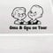 SUPERSTICKI Oma & Opa on Tour Rentner Ca 30 Wohnmobil Camper Wohnwagen Womo Mobile Camping Autoaufkleber Sticker Womo Wowa