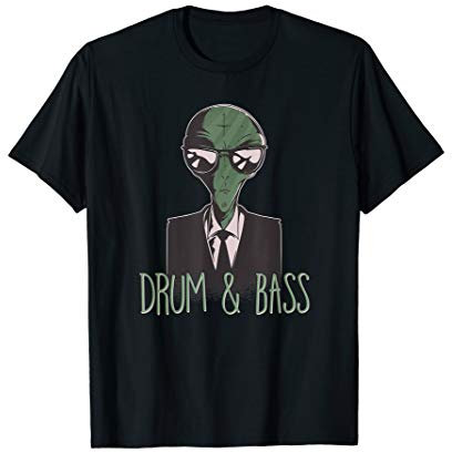 Drum And Bass Alien DnB DJ T-Shirt