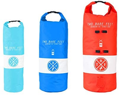 Two Bare Feet Waterproof Dry Bags 90 Litre / 60L / 30L - SUP Carry Bags (Blue, 90L)