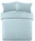 Brentfords Duck Egg Teddy Fleece Blue Duvet Set, Fleece Duvet Cover Double Christmas Bedding with Pillowcases Super Soft Warm Cosy Bed Set for Double Bed