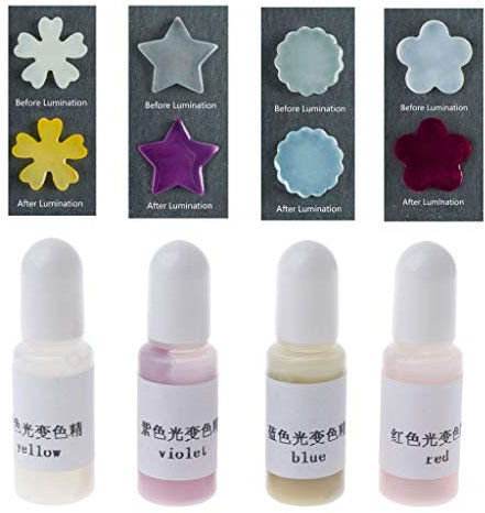 Epoxidharz Farbe Sun Activated Photochromic UV Harz Farben Epoxy Resin Pigment Kit Farbwechsel Schmuckherstellung UV Harz Farbstoff