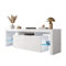 lukmebel COLGANTE Plus WEIß TV-Schrank Hängeschrank Weiß Hochglanz Weiß Matt HG Fernsehschrank mit LED Beleuchtung und Push to Open System TV- Bank Sideboard Lowboard Wohnwand Wohnzimmer