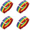 Mount Kumgang 4 Stück Lesben Regenbogen Armband, Gewebtes Armband, Stolz Armbänder für Männer, Frau, Paar - Gay Pride Geschenke, Schmuck