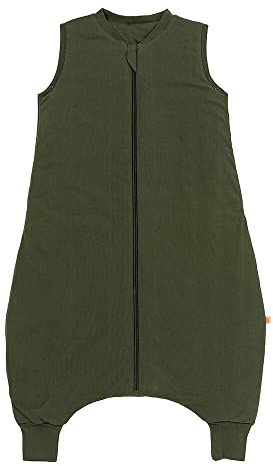 schlummersack Schlafsack mit Füßen ganzjährig 110 cm 2.5 Tog Olive | Kinder Schlafsack mit Beinen für eine Körpergröße 110-120cm | Ganzjahres Füßen 2.5 Tog