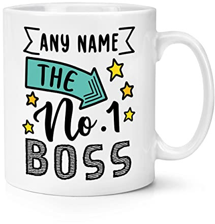 Personalised No.1 Boss Name 10oz Mug Cup
