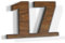 Numéro de Maison bois | Numéro de rue personnalisable | Chêne 160 x 110 | Matériaux durables et inoxydables | Fabriqué en France