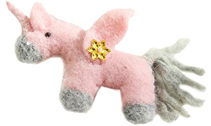 Zerodeko Filz Anhänger Weihnachtsbaum Miniatur Einhorn Weihnachtsdeko Wollfilz Ornament Weihnachtsbaum Anhänger Dekoration Für Weihnachtsfeiern