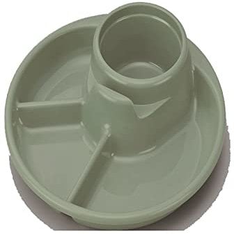 SMBAOFUL Platos Interiores Plato de Desayuno Dividido Portátil Barbacoa Bandeja de Picnic Placa de Control de porciones para una alimentación Saludable para Adultos Cena Utensilios de Cocina (Color:
