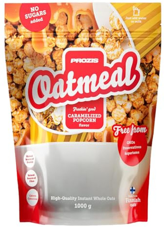 Prozis Oatmeal Avena Integrale 1000 g - gusto Popcorn caramellati