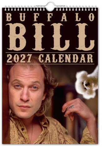 The Calendar King // Buffalo Bill – Wandkalender 2025 // Lustig/schrullig/Weihnachten/Geburtstag/Geschenkidee/Geschenk/Neuheit/Humor/Wichteln/Jahresplaner/Bürogeschenk (Vollfarbig, A4-Größe)