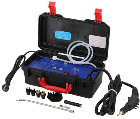 Lfhelper 220V Tragbar Hochdruck Dampfreiniger, 3000W Haushalt KFZ Hochtemperatur Reinigungsmaschine Set, Steam Cleaner Entfetten Entstaubung, Handheld Küche Dekontamination Profigerät 100-120 ° C