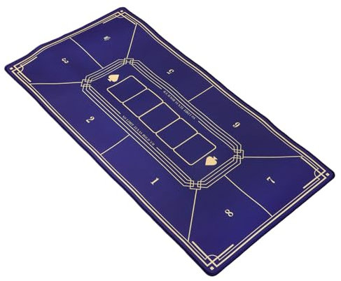 KOMBIUDA Stabiles Pokermatten-Layout-Design Passend Für Tischgrößen Pokertischdecke