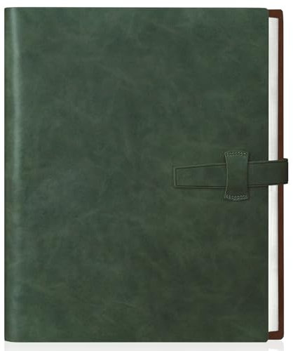 Miaikoe Fotoalbum 6x4 320 Fotos, Leder Cover Album mit 20PCS Kraftpapier Scrapbook hält 320 10x15cm vertikale Fotos für Familie Hochzeit Baby Graduation (Dunkelgrün)