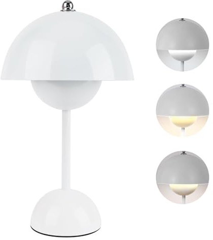 HAINLOGWANG Flowerpot Lampe, Pilzlampe, Wireless Led Lampe Dimmbar Tischlampe Mit 3 Helligkeits Modi Für Schlafzimmer, Wohnzimmer, Büro, Bars Und Restaurants