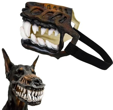 Muselière pour chien avec de grandes dents – Masque de zombie pour chien d'Halloween, costume amusant, qui pourrait être le plus amusant et le plus cool
