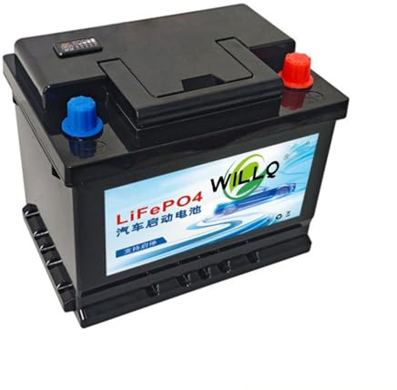 WILLQ Rechargeable Car Start-Stop Lithium Battery 12V 50AH 60AH 70AH 80AH 90AH 100AH 110AH High-Performance Automotive LiFePO4 Battery Maintenance-Free,L2 400/H5 70Ah