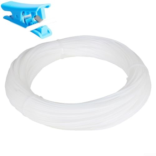 Rehoetom PTFE-Filamentführungsrohr, 2 5 mm innen x 4 mm Außendurchmesser, 100 m Länge für stabile und reibungslose Filamentzufuhr in Anwendungen mit reibungsarmem Design
