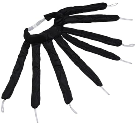 Heatless Headband, Octopus Hair Curler, Locken Ohne Hitze, für Natürliche Locken Während des Schlafs, Frisierzubehör, ohne Beschädigung, Schwarz