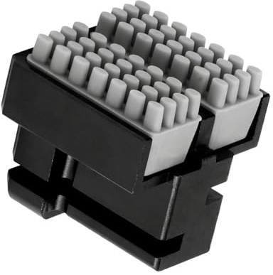 YANPINGJIA Düsenwischer, Silikonbürstenmontierter Schrubber, Druckkopfreiniger, Aluminiumgehäuse, Druckerkopfwischer für S1C 3D Drucker, Düsenwischer